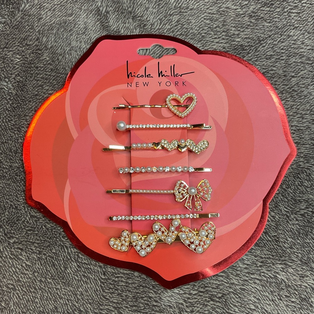Nicole Miller New York Coquette Set of 7 Hair Pins, New